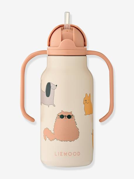 Gourde Kimmie 250 ml - beige+bleu foncé+écru+jaune+rose pâle - vertbaudet enfant 