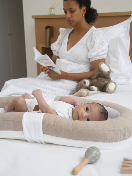 Réducteur de lit bébé Cocoony beige - vertbaudet enfant 