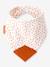 Pack 2 bavoirs bandana + attache sucette - terracotta - vertbaudet enfant 