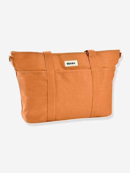 Madrid tote bag beige, bedrukt+bruin, bedrukt+jeansblauw+okergeel - vertbaudet enfant 