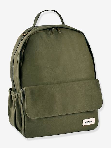 Luiertas rugzak Tokyo beige, bedrukt+bruin, bedrukt+jeansblauw+kaki+okergeel - vertbaudet enfant 