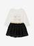 Ensemble bébé fille t-shirt jupon glitter noir - vertbaudet enfant 