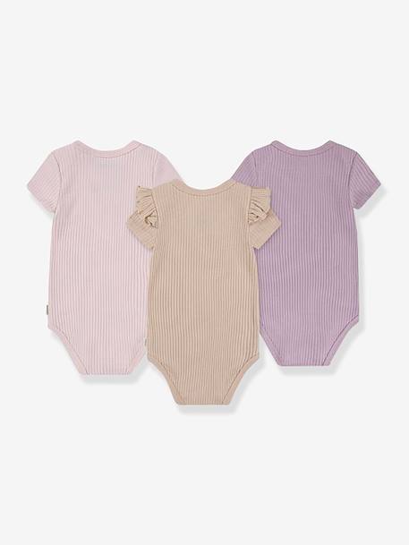 Lot de 3 bodies bébé manches courtes Huggies gris - vertbaudet enfant 