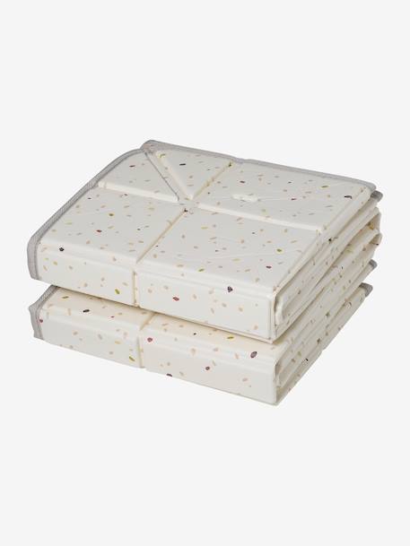 Tapis réversible et pliable avec balles beige+vert - vertbaudet enfant 