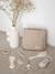 Toiletartikelen etui en 10 benodigdheden / toebehoren beige+saliegroen - vertbaudet enfant 
