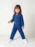 Combinaison fille jean style worker bleu moyen - vertbaudet enfant 
