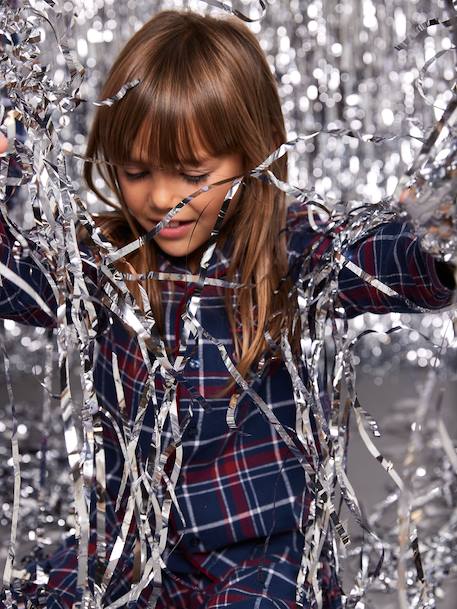 Flanelen kinderpyjama capsulecollectie Kerst ENVIE DE FRAISE bordeauxrood - vertbaudet enfant 