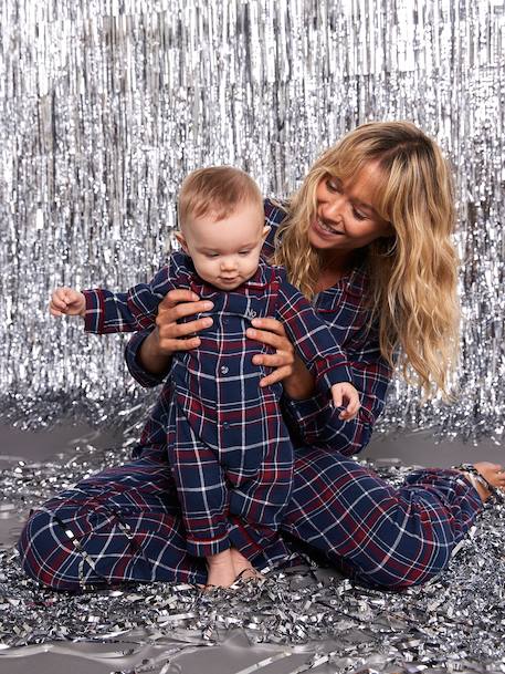 Pyjama bébé noël en flanelle capsule famille bordeaux - vertbaudet enfant 