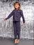 Pyjama mixte flanelle noël capsule famille bordeaux - vertbaudet enfant 