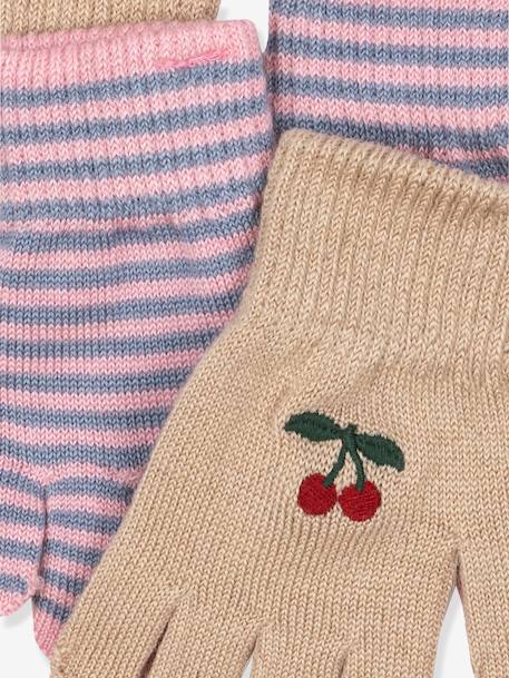 Pack de gants Filla rose - vertbaudet enfant 