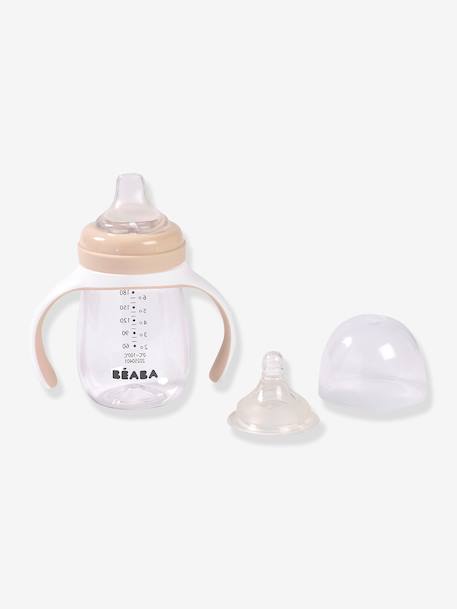 Leerfles 2 in 1 (210 ml) BEABA beige+ROZE+saliegroen - vertbaudet enfant 