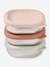 Set van 3 inox maaltijdkoffers beige - vertbaudet enfant 