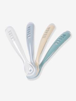Puériculture-Repas-Vaisselle, coffret repas-Lot de 4 cuillères 1er âge Soft sans BPA