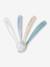 Lot de 4 cuillères 1er âge Soft sans BPA bleu/gris/ocre+BLUE/ EUCALYPTUS/ PINK/ MIST - vertbaudet enfant 