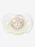Lot de 2 sucettes avec tétine symétrique SX Pro Night&Day rose - vertbaudet enfant 