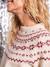Pull femme jacquard noël capsule famille Noël écru - vertbaudet enfant 