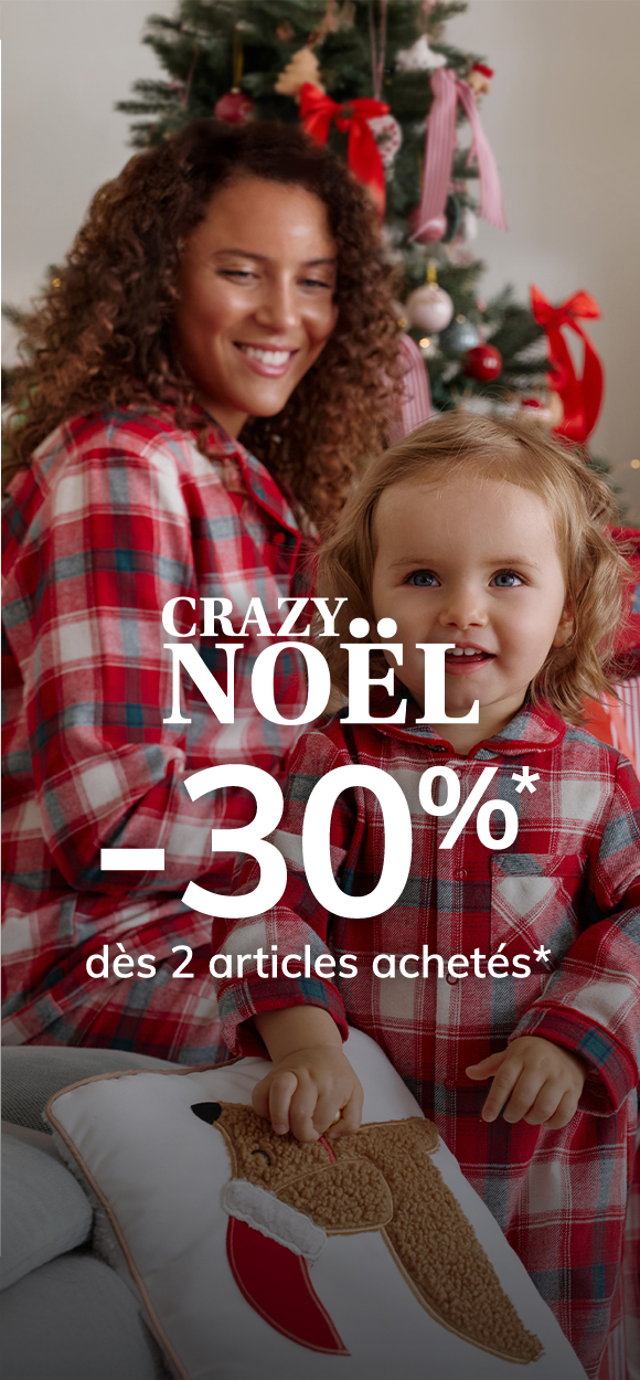 Crazy Noël: -30% dès 2 articles achetés*