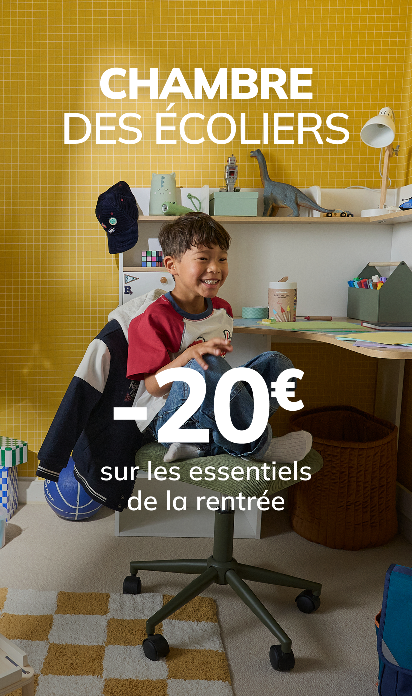 Chambre des écoliers: -20€ tous les 60€ d'achat