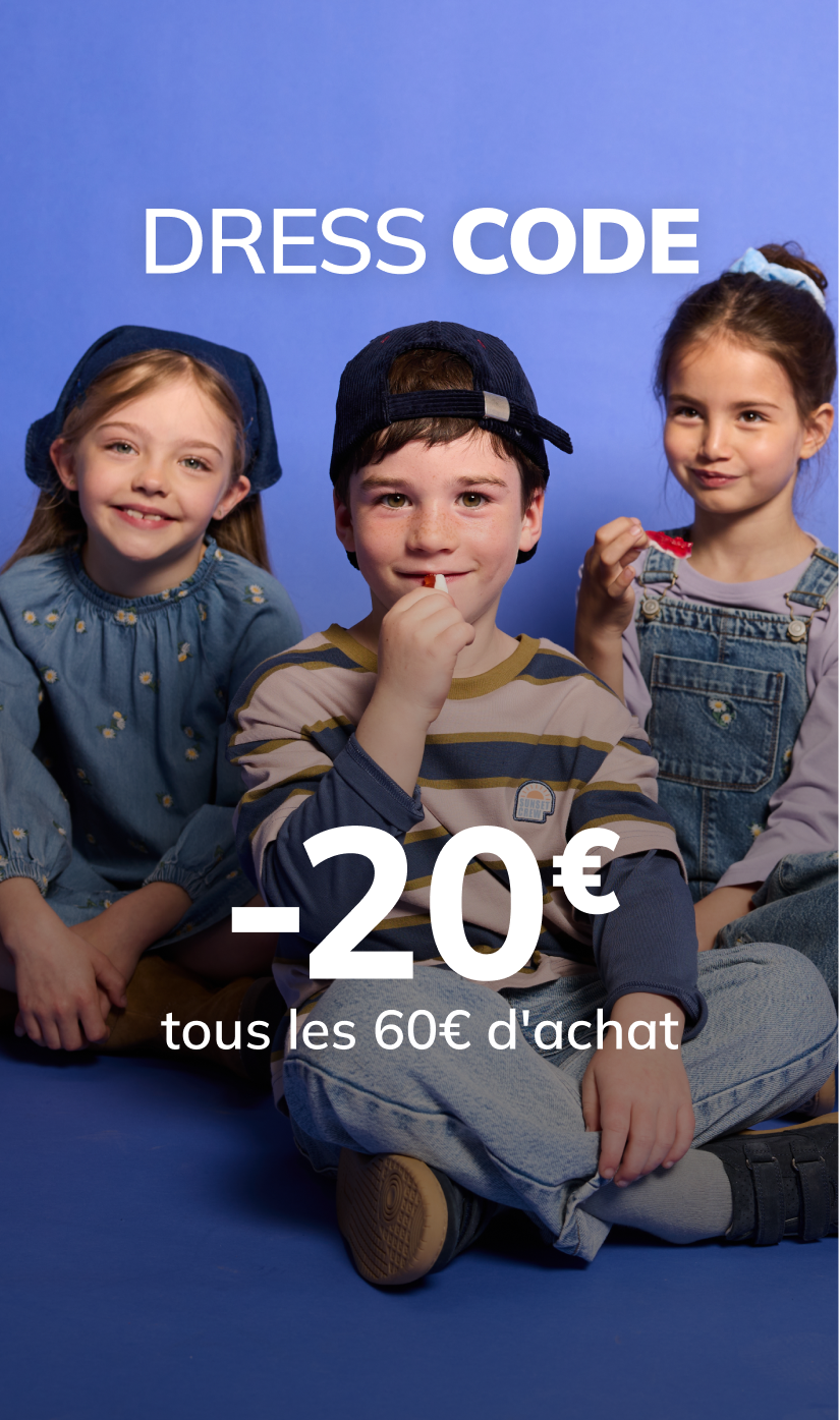Dress code: -20€ tous les 60€ d'achat