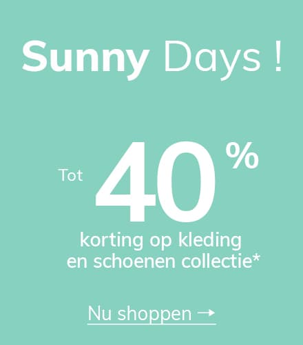 Sunny days : tot 40% korting op kleding en schoenen collectie*