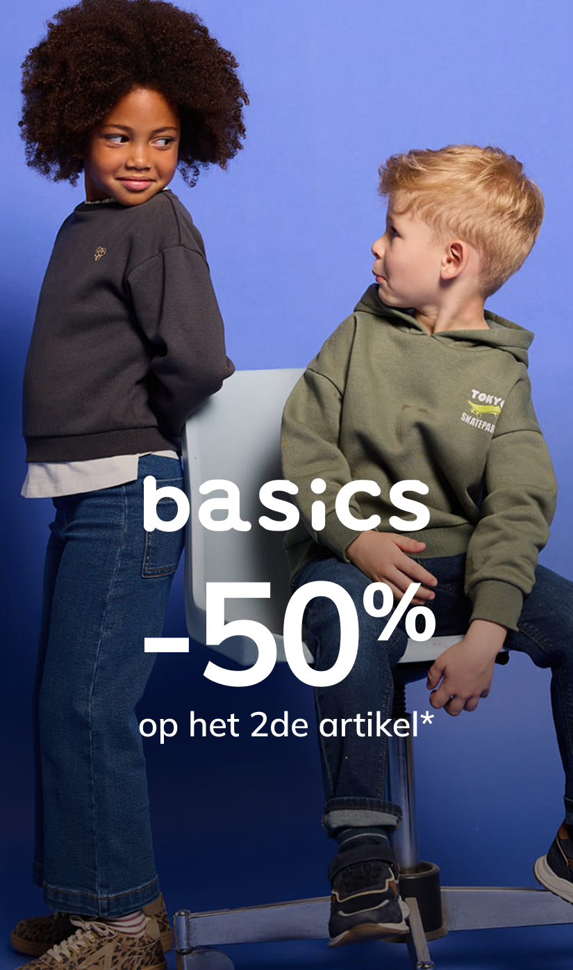 Basics: -50% op het 2de artikel*