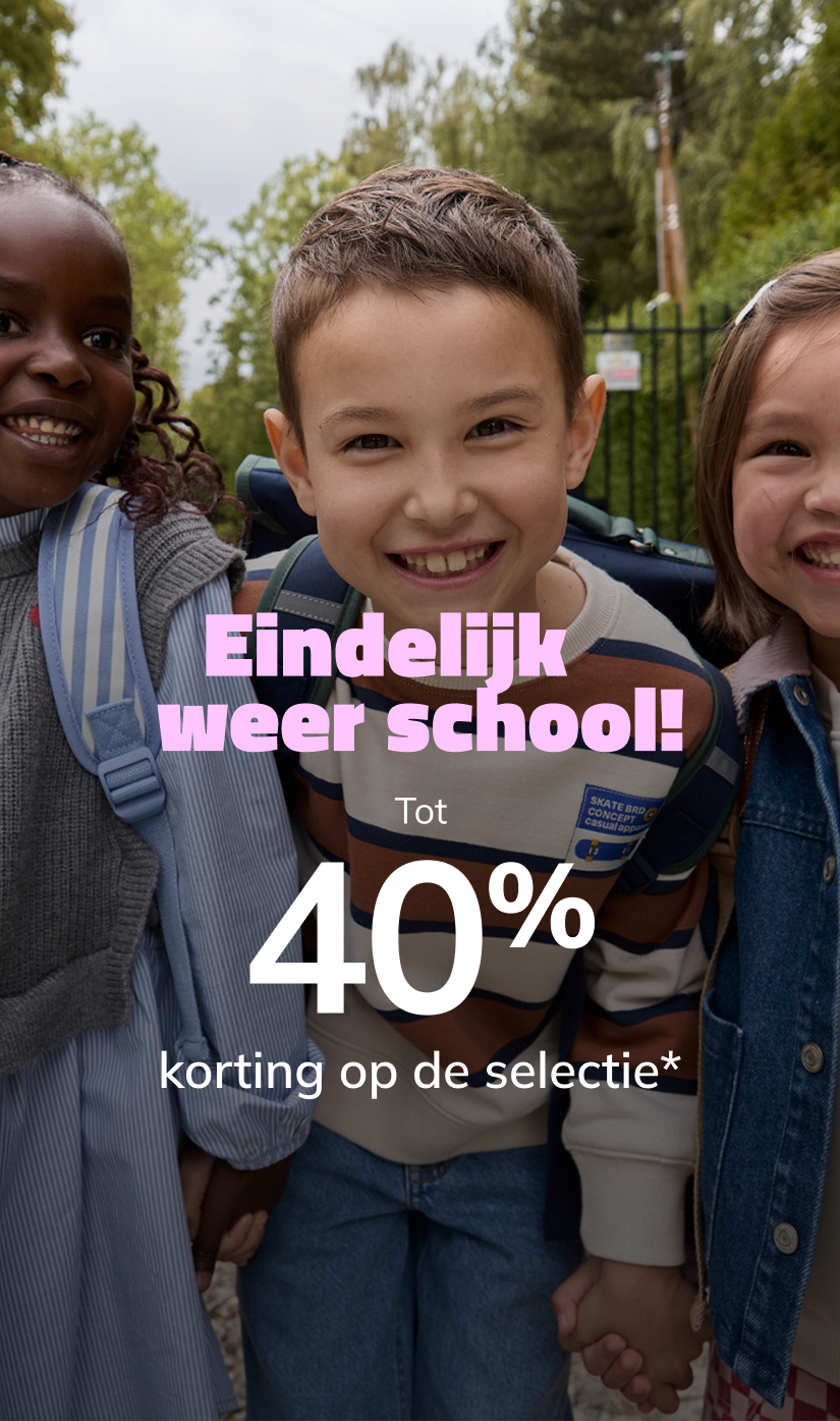 Eindelijk weer school! Tot 40% korting op de selectie*