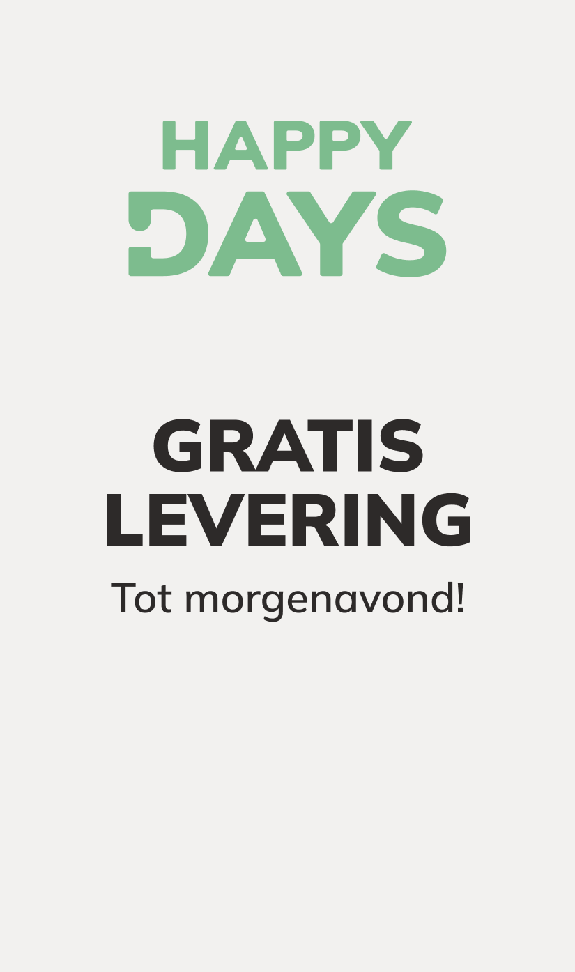 Happy Days: levering is GRATIS tot morgenavond!