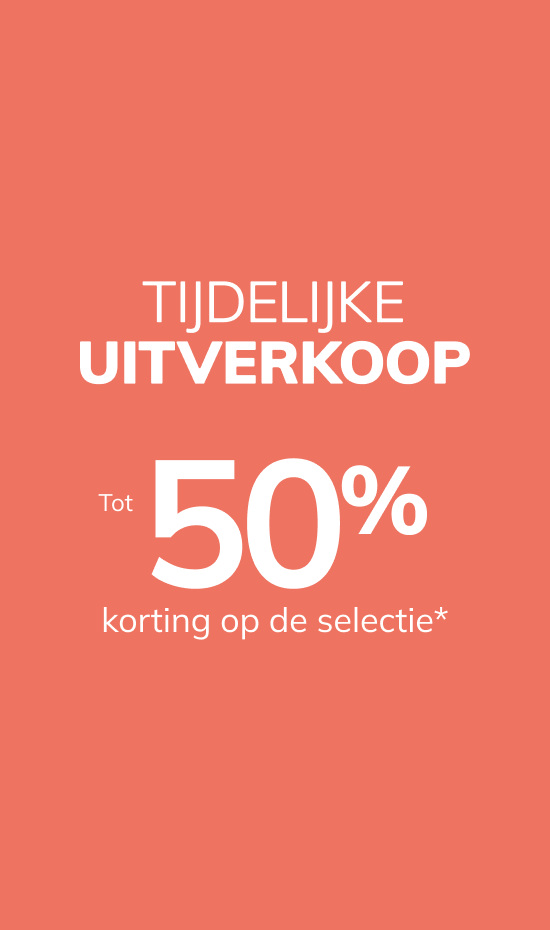 Tijdelijke uitverkoop: Tot 50% korting op de selectie*