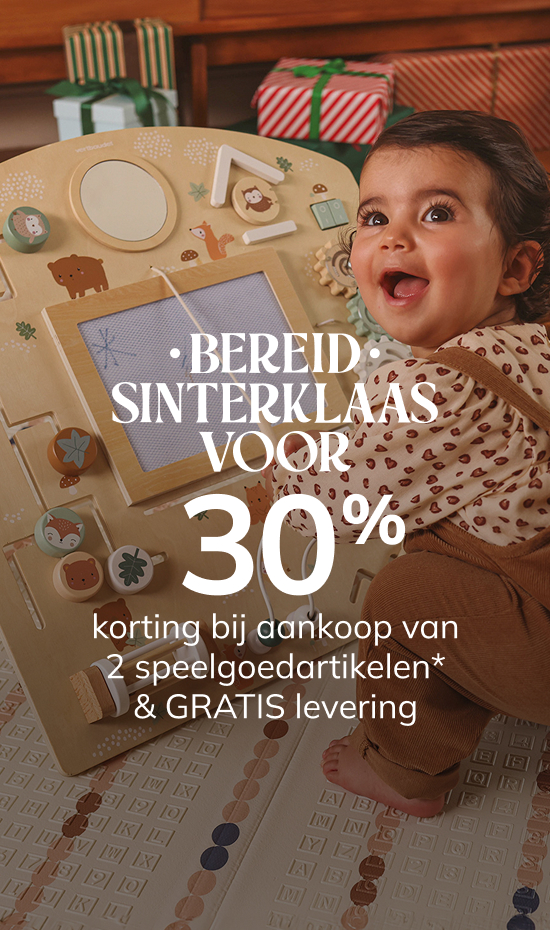 Bereid Sinterklaas voor 30% korting bij aankoop van 2 speelgoedartikelen* & GRATIS levering